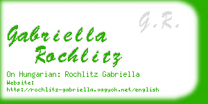 gabriella rochlitz business card